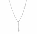 Silver Rain Lariat Necklace by Micance