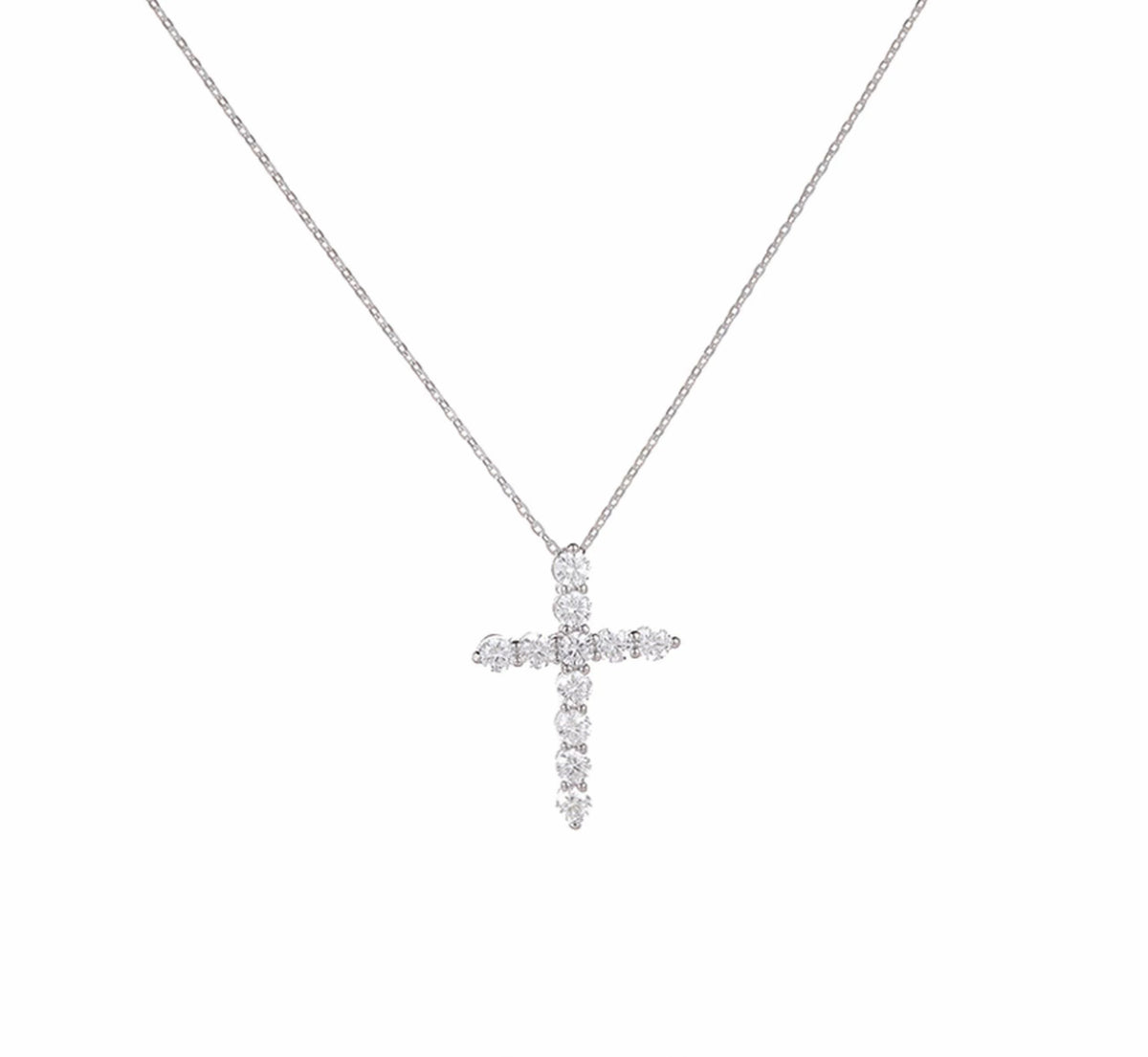 Starlit Cross Necklace by Micance