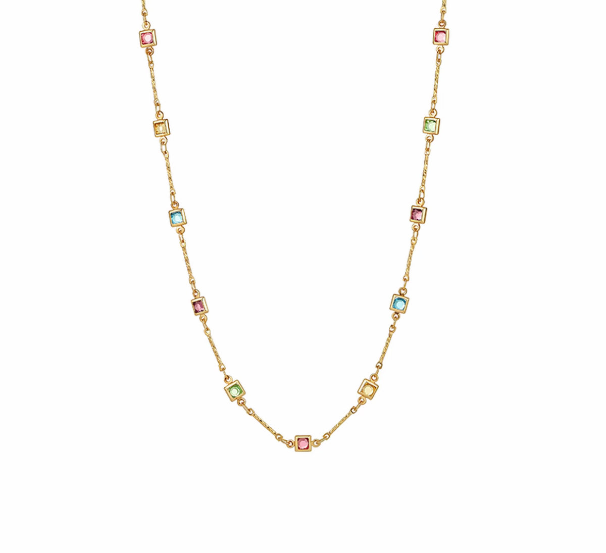 Chromatic Grid Necklace by Micance
