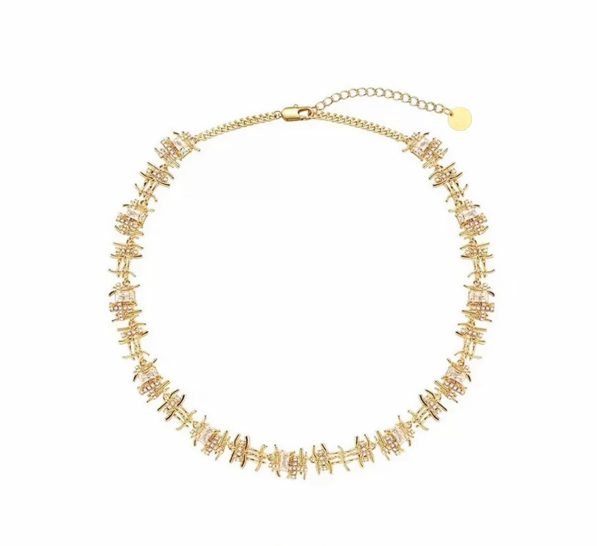 Gilded Dreamline Necklace by Micance