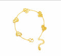 Gilded Heartline Bracelet by Micance
