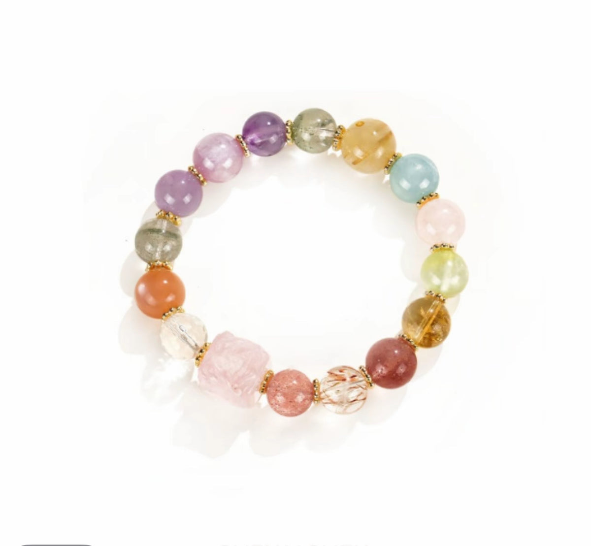 Violet Fortune Bead Bracelet by Micance